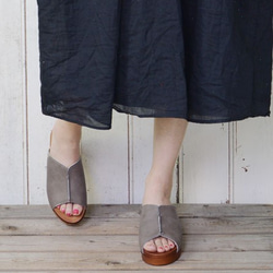 舒適貼合雙腳，寬鬆，輕便，自然，木屐，柔軟涼鞋 720 號 第4張的照片