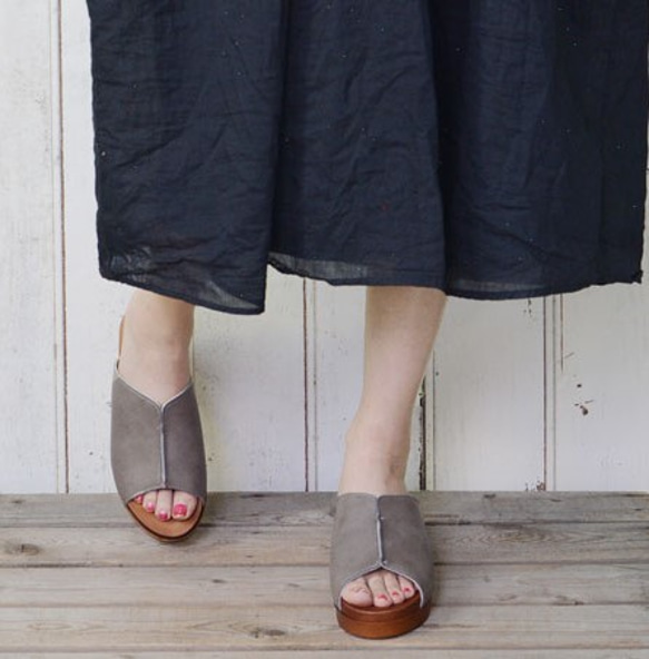 舒適貼合雙腳，寬鬆，輕便，自然，木屐，柔軟涼鞋 720 號 第4張的照片