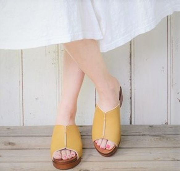 舒適貼合雙腳，寬鬆，輕便，自然，木屐，柔軟涼鞋 720 號 第7張的照片