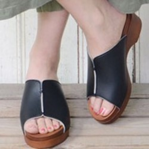 舒適貼合雙腳，寬鬆，輕便，自然，木屐，柔軟涼鞋 720 號 第9張的照片