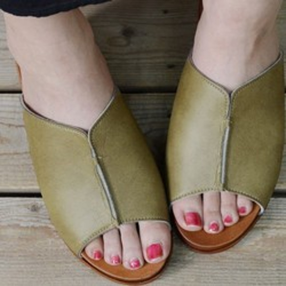 舒適貼合雙腳，寬鬆，輕便，自然，木屐，柔軟涼鞋 720 號 第8張的照片