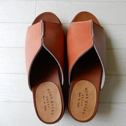 【發貨時間2-5天】合腳合腳，兼容寬幅，輕便，自然，柔軟，木鞋涼鞋，杏色 第3張的照片