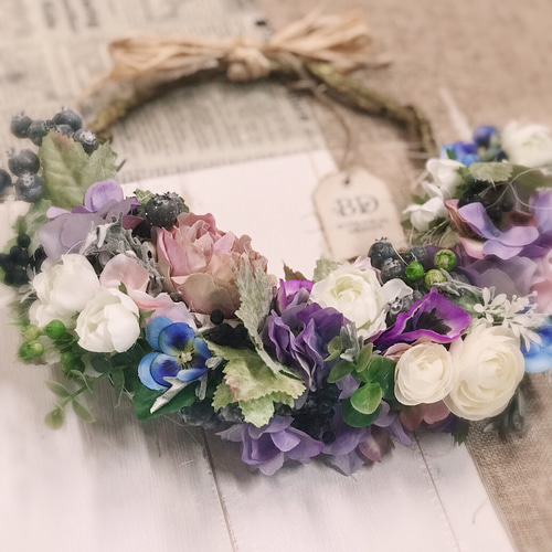 ボタニカルデザイン リースブーケにも♪ アートフラワー Kapua Lilly 