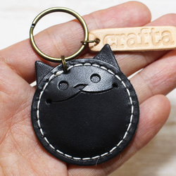 你可以獲得金幣！皮革鑰匙鏈“硬幣貓”皮革 11 色 第10張的照片