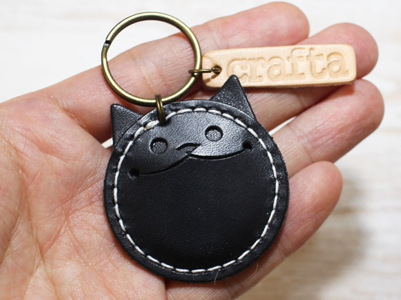 你可以獲得金幣！皮革鑰匙鏈“硬幣貓”皮革 11 色 第10張的照片