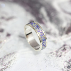 銀戒指·閃閃發光的跛腳紫色[訂購生產] 第1張的照片
