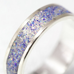 銀戒指·閃閃發光的跛腳紫色[訂購生產] 第2張的照片