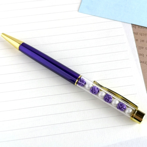 絶妙なデザイン アクリル樹脂（紫）】KATO201ボールペン 蒸らし