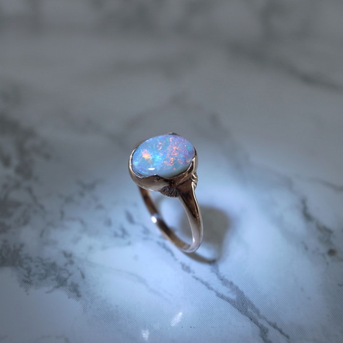 オパールリング 14金ピンクゴールド 指輪・リング QUICK