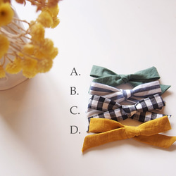 hair bow mini clip (  basic style  ) 3枚目の画像