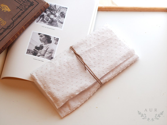 ▷RIBBON ORGANIZER（ドット）◁ ヘアアクセサリーポーチ / トラベル