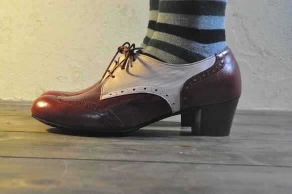 受注製作　カフェ生まれのお洒落な革靴　シューズマリアンヌ 1枚目の画像