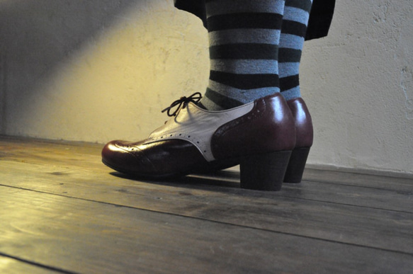 受注製作　カフェ生まれのお洒落な革靴　シューズマリアンヌ 4枚目の画像