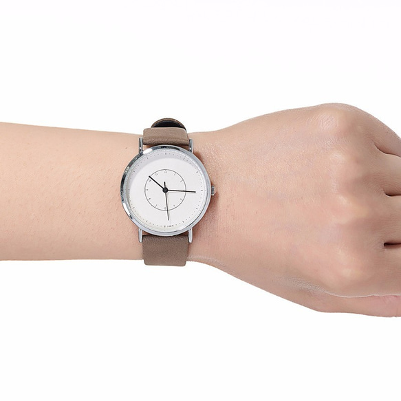 2size カーキペアウォッチ 上品シンプル腕時計 <b-0056> 4枚目の画像
