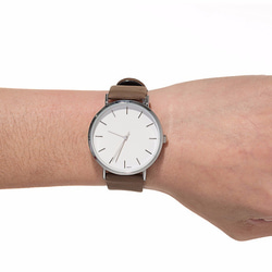 2size カーキペアウォッチ 上品シンプル腕時計 <j-0056> 4枚目の画像