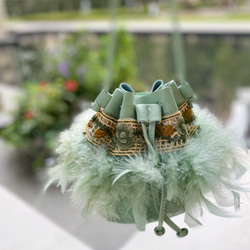 grege feather bag（ピスタチオ） 1枚目の画像