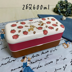 リバーシブル・リボン型お弁当包み（小関鈴子ブルー） 5枚目の画像