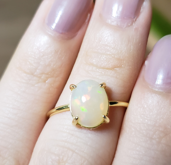 ete オパール リング #11号 最終値下げ 楽天市場】【選べる地金】オパール リング 2.0ct K10WG/K18WG
