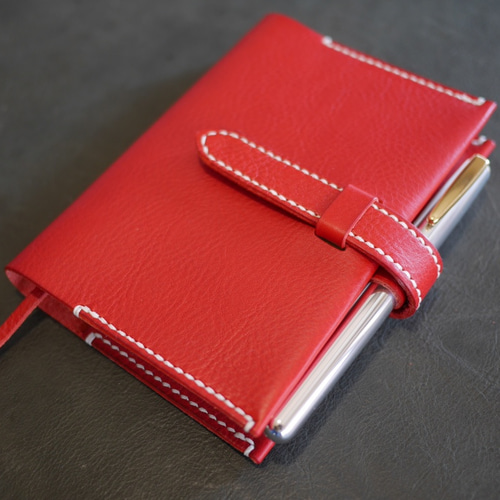 ほぼ日手帳カバー イタリアンレザー ハンドメイド きめ細か