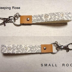 リバティ　キーホルダー＊Sleeping Rose 2枚目の画像