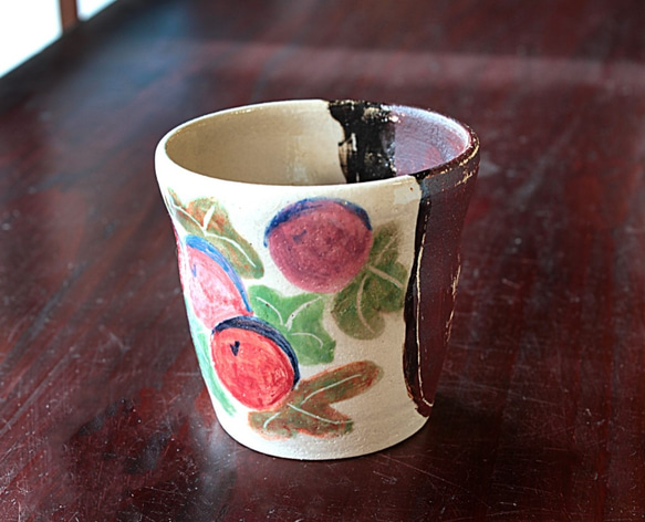 備前泥と光琳菊のフリーカップセット 2枚目の画像