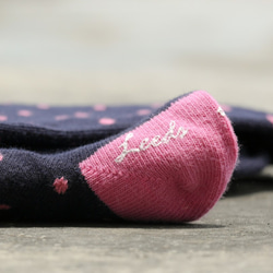 【8折】精梳棉女襪．Polygiene® 抑菌除臭｜Raspberry Pink / 靛藍-粉紅 / 第10張的照片