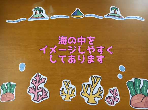 夏 パネルシアター 【まいごのさかなちゃん】なつ 海 魚 知育 なぞなぞ クイズ 保育教材 7枚目の画像