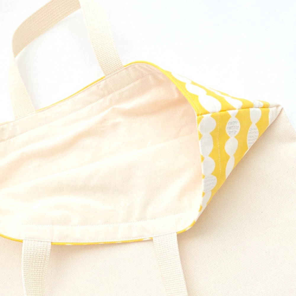 北欧　入園入学セット（もくもく柄；黄色）