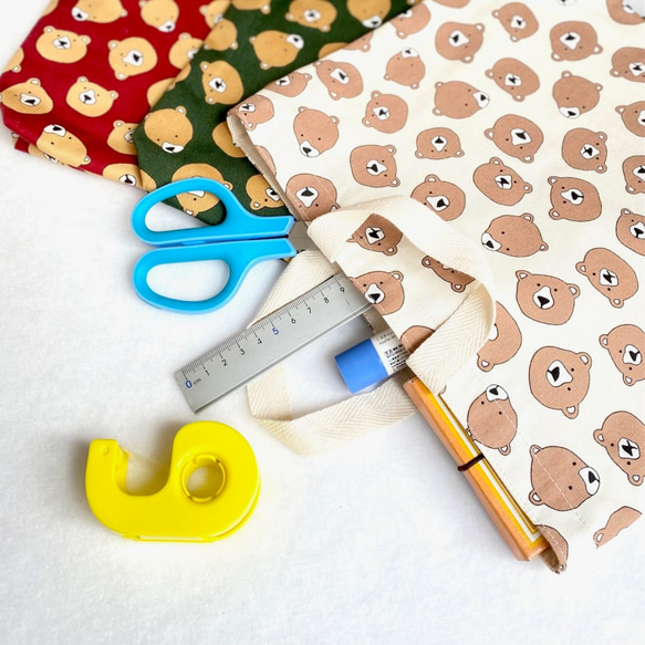 机の横に掛けられる！小学校のお道具袋（くま！くま！くま！柄） 人気・おすすめ｜多用途・生活用品におすすめ 口コミ人気 即納 日本国内発送・信頼対応