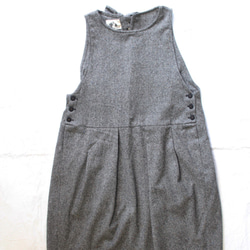 And-Trivial Trivia-Belted Bow Wool Wool Skirt_ Brown 6枚目の画像