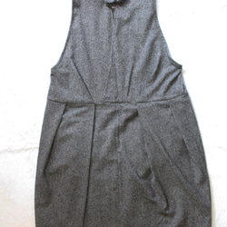 And-Trivial Trivia-Belted Bow Wool Wool Skirt_ Brown 7枚目の画像