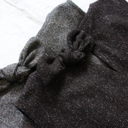 And-Trivial Trivia-Belted Bow Wool Wool Skirt_ Brown 8枚目の画像