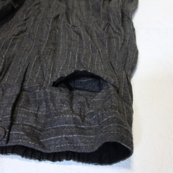 シャーリングバックとダークインブルーのInspur-Elasticストライプスカート 8枚目の画像