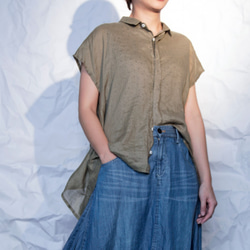 THE LIGHT_Layered-look draping blouse 2枚目の画像