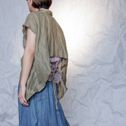 THE LIGHT_Layered-look draping blouse 3枚目の画像