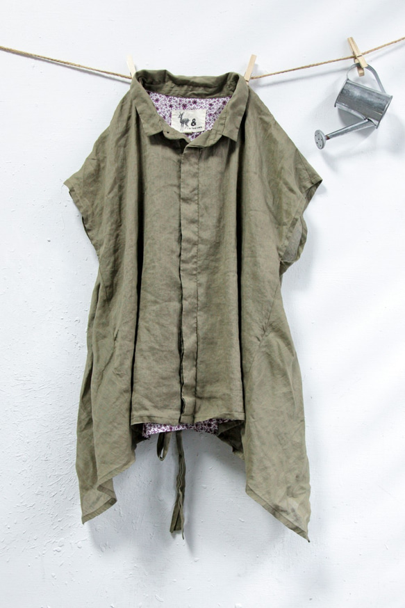THE LIGHT_Layered-look draping blouse 5枚目の画像