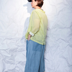 THE LIGHT_Oblique cutting wide-leg jeans 5枚目の画像