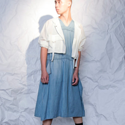 THE LIGHT_Sleeveless draping denim dress 1枚目の画像