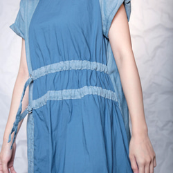 THE LIGHT_Splicing long dress with double buckle 2枚目の画像