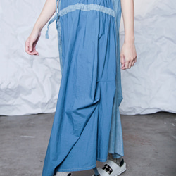 THE LIGHT_Splicing long dress with double buckle 4枚目の画像