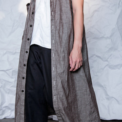 THE LIGHT_Linen and cotton layered-look dress 4枚目の画像