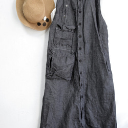 THE LIGHT_Linen and cotton layered-look dress 7枚目の画像