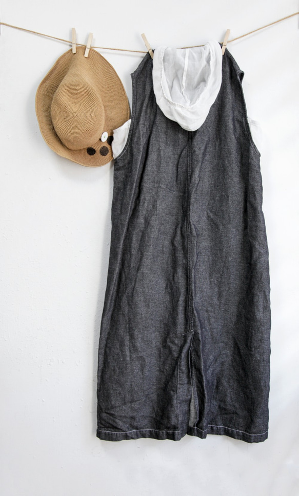 THE LIGHT_Linen and cotton layered-look dress 9枚目の画像