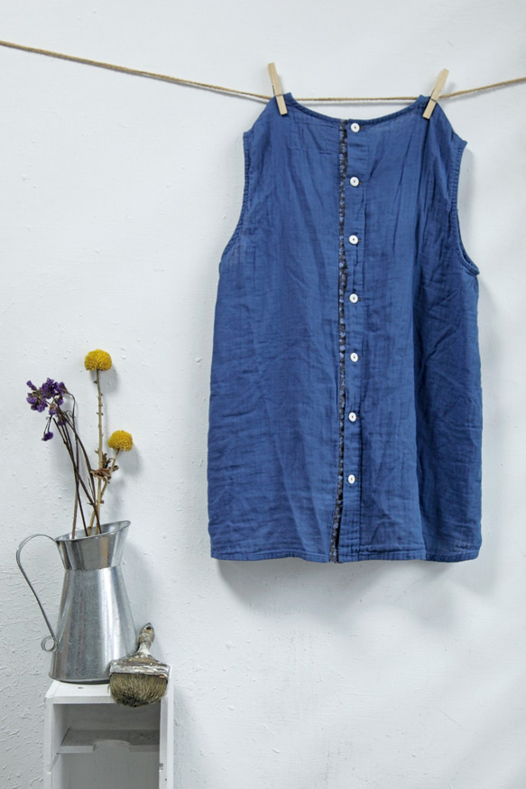 THE LIGHT_ Sleeveless splicing tops 2枚目の画像