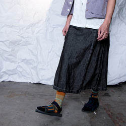 THE LIGHT_Wrap skirt with pocket sewing & logo 3枚目の画像