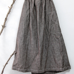 THE LIGHT_Wrap skirt with pocket sewing & logo 10枚目の画像