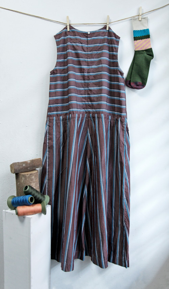 THE LIGHT_Multi-stripe sleeveless dress 8枚目の画像