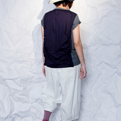 THE LIGHT_Spliced pane plaid cocoon-silhouette pants 5枚目の画像