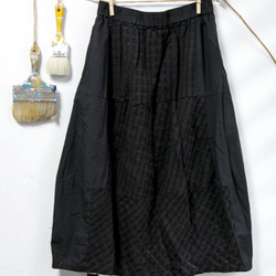 THE LIGHT_ Pane plaid long skirt 4枚目の画像