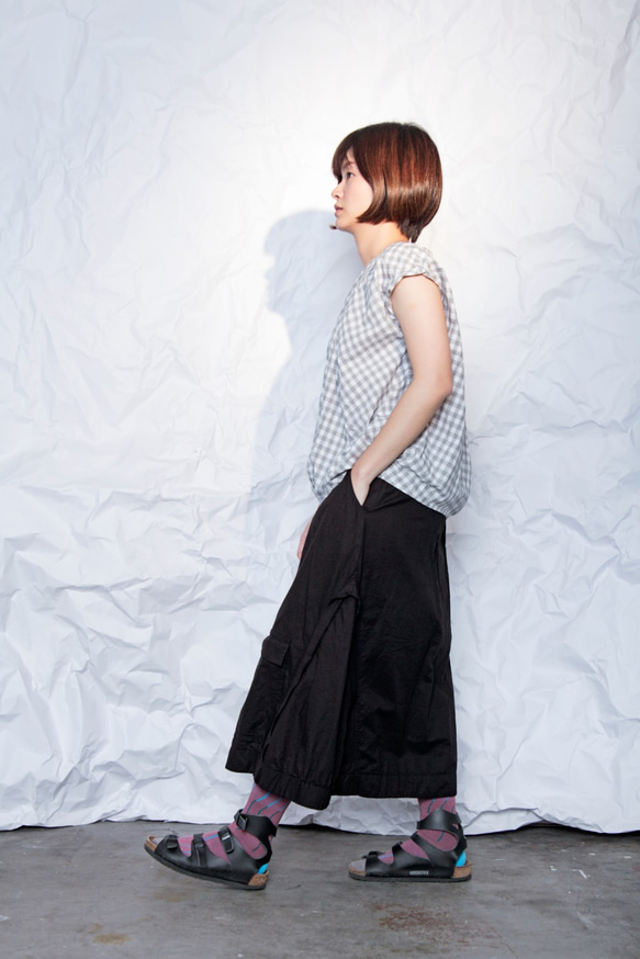 THE LIGHT_Casual A line skirt with worker pockets 4枚目の画像
